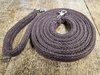 NEW - Baumwollzügel / Seilzuügel aus vorgeflochtenem Material - 3 Meter geschlossen - Farbe: braun